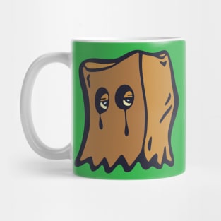 Brown Paper Bag Head Mug